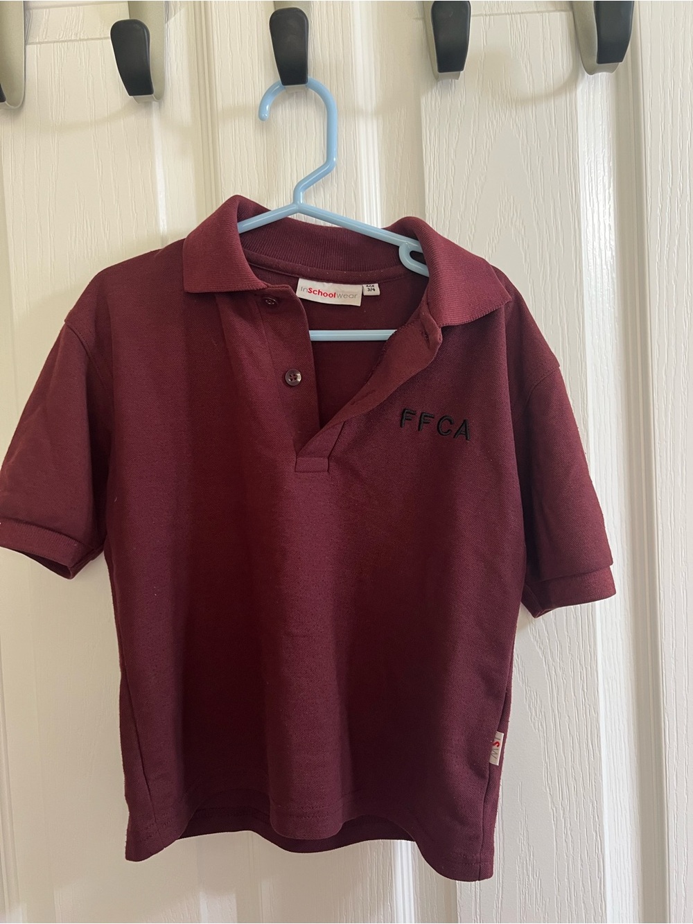 School Uniform Polo Shirt - Burgundy FFCA
